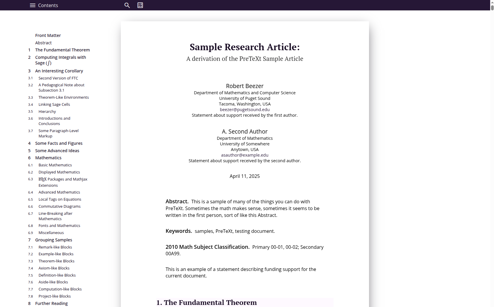 Screenshot of the boulder theme